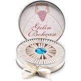 Nin Chocolate Nin Gelin Bohçası Çikolatası Metal Yuvarlak Kutu Gelinlik Baskılı (80 Adet Napoliten Çikolata) - 1 Adet