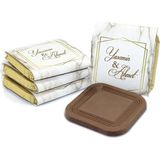 Nin Chocolate Nin Söz ve Nişan Çikolatası Dökme Mermer Baskılı (125 Adet Madlen Çikolata)