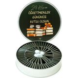 Nin Chocolate Öğretmenler Günü Yeşil Metal Kutu Çikolata 80 Adet - 440 gr