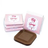 Nin Chocolate Pembe Çizgi Kız Bebek Dökme Bebek Çikolatası (80 adet)