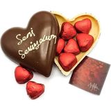 Nin Chocolate Seni Seviyorum Kalp Içinde Yaldızlı Çikolata - 1 Adet