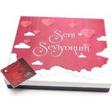 Nin Chocolate Sevgililer Günü Çikolatası Özel Tasarım Madlen Kutu Çikolata - 1 Adet