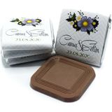 Nin Chocolate Söz ve Nişan Çikolatası Dökme Çiçek Baskılı 70 Adet Madlen Çikolata - 1 Adet