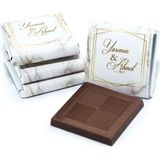 Nin Chocolate Söz ve Nişan Çikolatası Dökme Mermer Baskılı 80 Adet Napoliten Çikolata