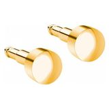 Nina Gold Top Kulak Delme Küpesi Unisex Kullanıma Uygun 1 Çift Alerji ve Paslanma Yapmaz