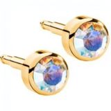 Nina Küpe Gold Rock Crystal 12 Çift