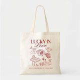 Ninastore Bekarlığa Veda Partisi Çantası: Lucky In Love Vegas Tasarımı (Pamuklu Kanvas) - Renkli