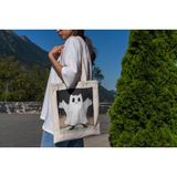 Ninastore Ghost Kitty Tote Çanta - Ürkütücü Mevsim, Cadılar Bayramı Çantası, Şirin Tote Çanta - Renkli