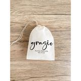 Ninastore Italyan Düğün Hediye Çantaları, Muslin Grazie Tasarımı (Kişiselleştirilebilir) - Renkli