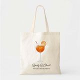 Ninastore Kişiselleştirilmiş Tote Çanta: Aperol Spritz Tasarımı - Gelin Duşu Hediyesi - Renkli