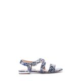 Nine West Etrina2 5FX Mavi Kadın Düz Sandalet