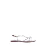 Nine West Gamb 4FX Gümüş Kadın Düz Sandalet