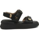 Nine West Hernan Siyah Kadın Kalın Taban Sandalet