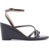 Nine West June 4FX Siyah Kadın Comfort Sandalet