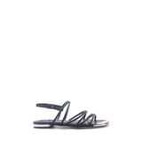 Nine West MARCELA 5FX Siyah Kadın Düz Sandalet