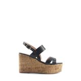 Nine West Monsa 5FX Siyah Kadın Dolgu Topuk Sandalet