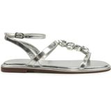 Nine West Ophelı 6fx Gümüş Kadın Düz Sandalet