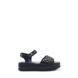 Nine West Orkessa 5FX Siyah Kadın Düz Sandalet