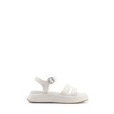 Nine West Velart 5FX Beyaz Kadın Dolgu Topuk Sandalet