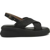 Nine West Vıta Siyah Kadın Kalın Taban Sandalet