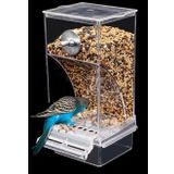NINGVIHE Otomatik Kuş Besleyici,Karışıklık Yok Kuş Besleyici,Kuş Kafesi Besleyici Kuş Kafesi Aksesuarları Parakeet Kanarya Cockatiel Finch için (Şeffaf)