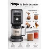Ninja 10 Programlı Dondurma ve Frozen Makinesi, Büyük Hazneli Kompakt Tasarım ile Evde Kremamsı Soğuk Tatlı Hazırlama - 30,5 x 21,38 x 42,39 cm
