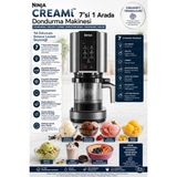 Ninja 7'si 1 Arada Dondurma Makinesi Creamify Teknolojisi ile Evde Dondurma, Gelato, Sorbe, Smoothie Bowl ve Milkshake Yapımı | Kişiselleştirilebilir Tarifler, Mix-In Özelliği, Pratik ve Profesyonel