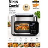 Ninja Combi 12,5 L Çok Amaçlı Pişirici Fırın Air Fryer Izgara ve Buharlı Pişirici Et Tavuk Sebze Börek ve Yemek Için - Gri