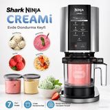 Ninja Creami 7’si 1 Arada Dondurma Makinesi Gelato Sorbe Milkshake Smoothie Bowl ve Light Dondurma Hazırlama Cihazı 2 Kaplı 800 W Ev Tipi - Inox