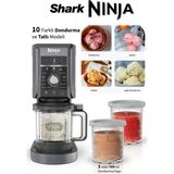 Ninja Creami Deluxe 10-In-1 Dondurma ve Frozen Makinesi+ Mutfak Tartısı Hediyeli - Beyaz