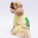 Ninja Diet Kedi Köpek Pijaması - Kedi Köpek Tulumu - Kedi Köpek Kıyafeti - Sarı