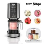 Ninja Dondurma Makinesi - 7 Programlı Gelato Sorbe Smoothie Milkshake Mix-In Vegan Keto Profesyonel Ev Tipi Çok Fonksiyonlu Tatlı Cihazı