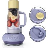 Ninja Plabossstm | Personal Blender For Smoothies & Dondurulmuş Drinks | 26OZ Travel Tumbler With Leakproof Lid, Chug Spout & Detachable Straw | Auto-Iq Teknoloji | Lavender Lemonade | DB351PR - Siyah