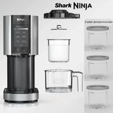 Ninja Profesyonel Dondurma Yapma Cihazı - 7 Fonksiyonlu Gelato Sorbe Milkshake Mix-In 1.4L Hazne Kremamsı Kıvam Pastane Kalitesi Ev Tipi