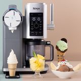 Ninja Profesyonel Soft Serve ve Frozen Makinesi - Gelato Sorbe Milkshake Slushi Frappe Frozen Yoğurt LED Dijital Kontrol Aile Boyu Cihaz - 30.5 x 21.4 x 42.4 cm