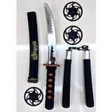 Ninja Samuray Savaşçı Kılıç Seti Oyuncak Katana Mınçıka Shuriken