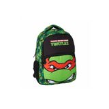 Ninja Turtles Okul Çantası, 32 x 3 x 42 cm, Siyah-Yeşil
