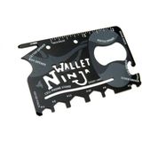 Ninja Wallet Survival Acil Durum Kiti / Kartı - 18 In 1 Midastech - Çok Renkli