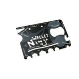 Ninja Wallet Survival Acil Durum Kiti / Kartı - 18 In 1 - Renkli