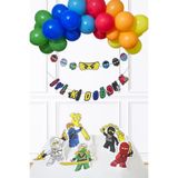 Ninjalar Tema Doğum Günü Balon Zinciri Seti Ninja Konsept Doğum Günü Süsleme Seti