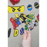 Ninjalar Tema Kürdan Süsleri Cupcake Süsleri Lüks Büyük Boy 10LU Paket - Çok Renkli