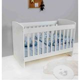 Ninna Mobilya Beşik 60-120 cm Asansörlü Sallanan - Beyaz