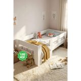 Ninnimo Beyaz MDF Montessori Çocuk & Genç Odası Karyola (Bed Frame)