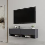 Ninnimo Carlos Antrasit Tv Ünitesi & Tv Sehpası - Abanoz
