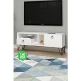 Ninnimo Lina Tv Ünitesi Tv Sehpası Beyaz Mdf