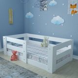 Ninnimo Montessori Bebek Karyola MDF Y19 70x140 Yatak Uyumlu - Beyaz