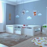 Ninnimo Montessori Mdf Karyola M4 90x190 Uyumlu MM4-1 - 90 x 190 cm - Beyaz