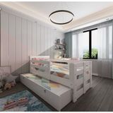 Ninnimo Montessori MDF Yavrulu Karyola Q4004-1 90x190 Uyumlu - 90 x 190 cm - Beyaz