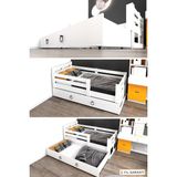 Ninnimo Newmod Icon 90X190 Yatak Uyumlu Yavrulu Mdf Beyaz Karyola- MQ4004-1 - 90 x 190 cm