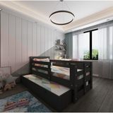 Ninnimo Newmod Icon Yavrulu Karyola NM-Q4004-4 - 90 x 190 cm - Antrasit